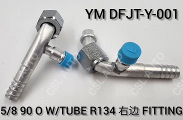 YM DFJT-Y 001 5/8 X 90 O W/Tube R134 Right Fitting