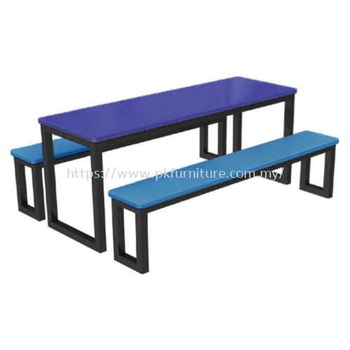 FRP Canteen Furniture - FRP-D2S-6 - 6 Canteen Table Seater Set