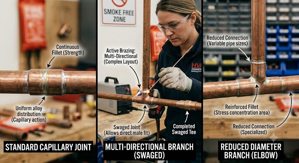 copper pipe brazing joint techniques HVAC
