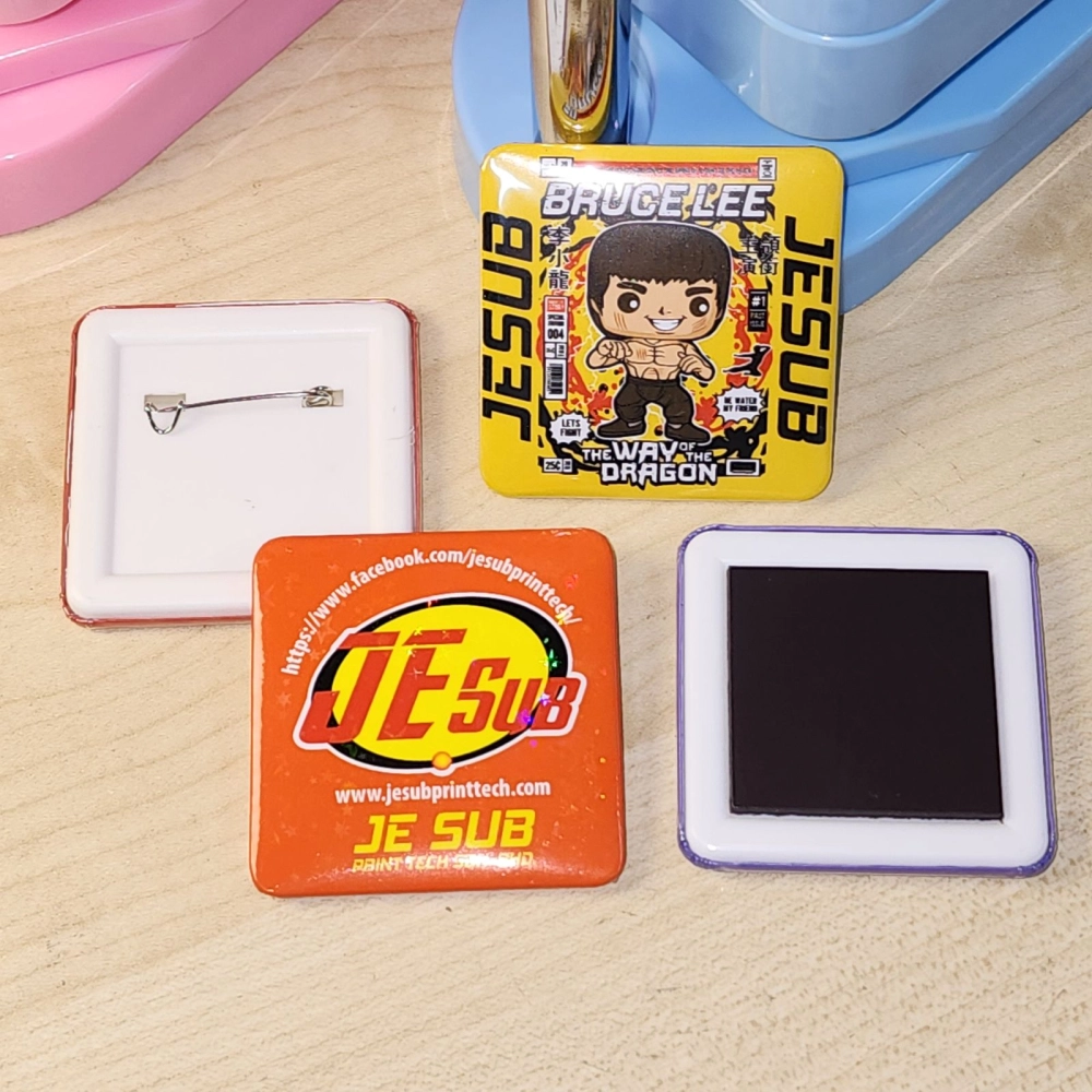 Square Button Badge Machine 50mm X 50mm MK Fridge Magnet Machine Pin ...