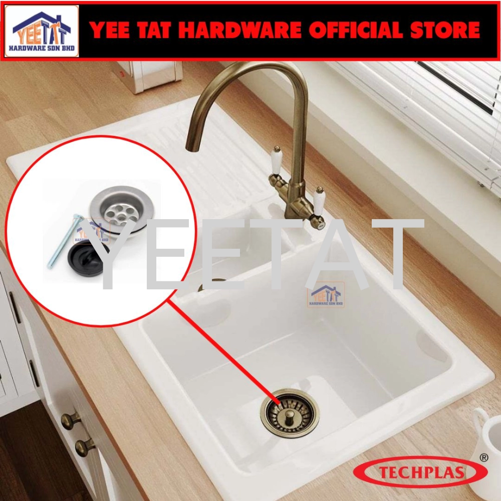 [ TECHPLAS ] PPW-2201/2203 STAINLESS STEEL WASTE TRAP/ SINK TRAP/ BASIN TRAP [1-1/4" (32MM) / 1-1/2" (40MM)]