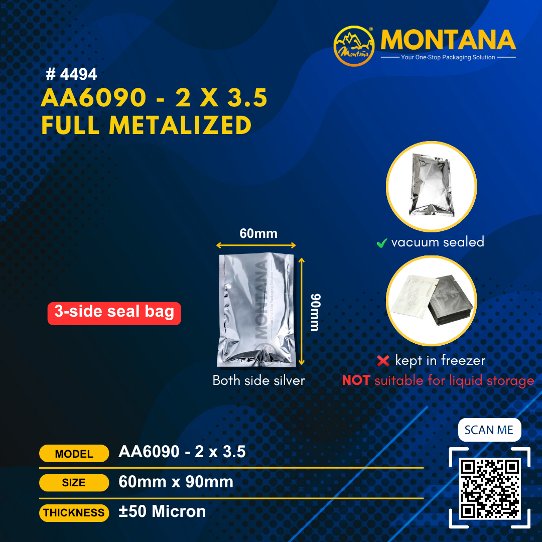 (4494) FULL METALIZED AA6090 - 2 x 3.5