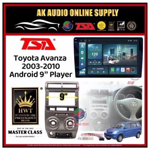 🆕1K Screen 2+32GB 4G 8-CORE🆕TSA Toyota Avanza 2003 - 2010 ( Full ) Android 9'' inch CarPlay/DSP/BLU-RAY Car Player