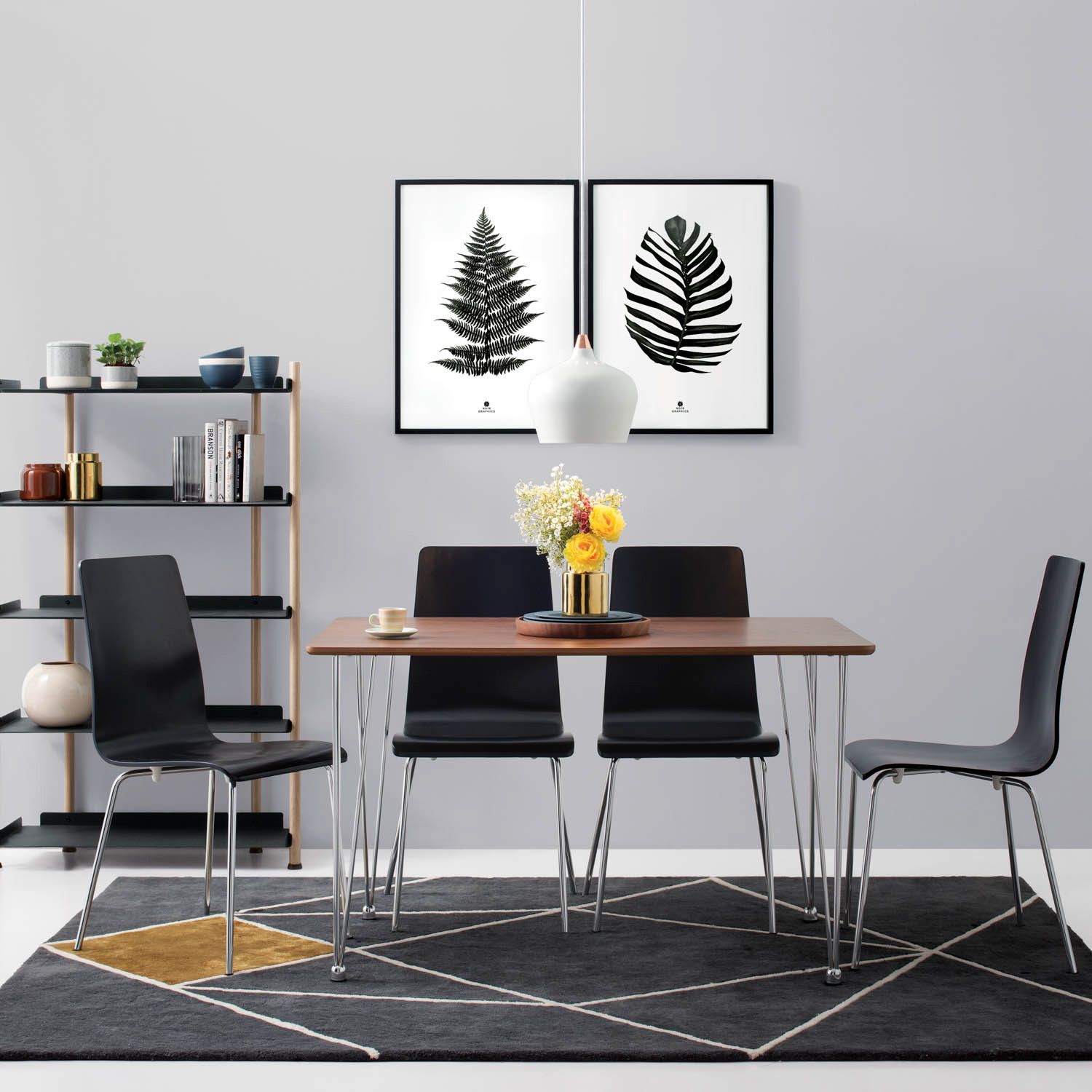 MIZELL DINING SET (1+4)