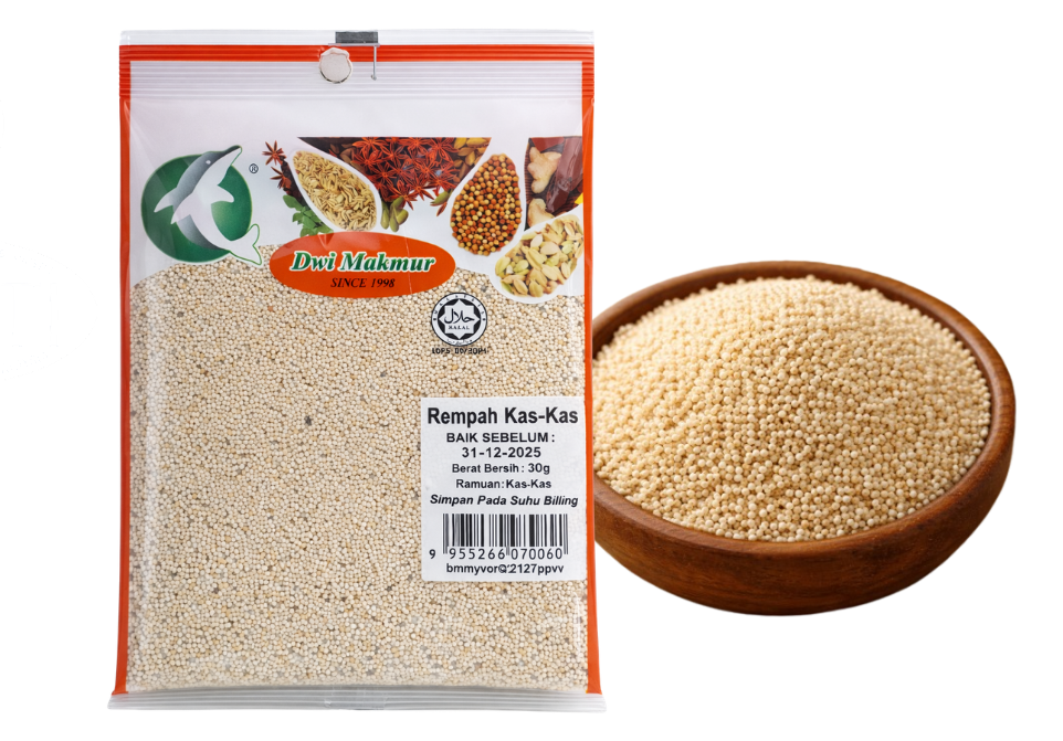 Poppy Seeds 30 Grams RM2.60 X 5 Units C.Dwi Makmur