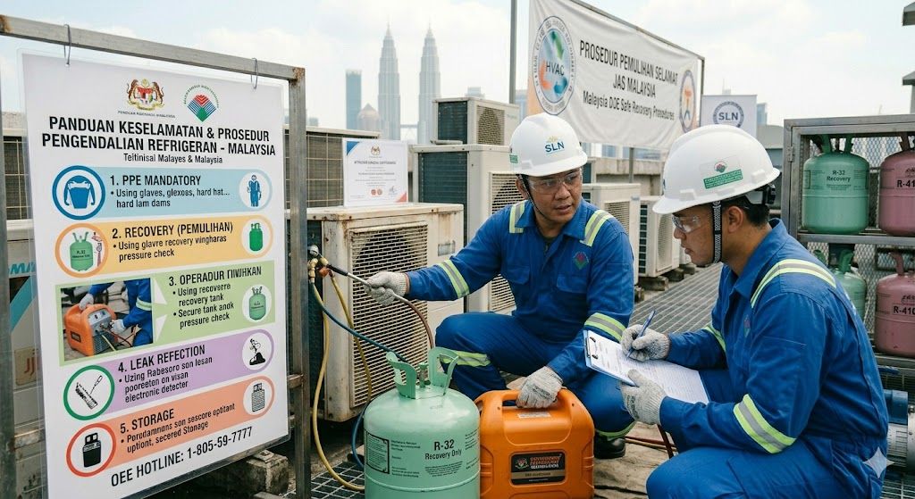 refrigerant safe recovery procedures Malaysia DOE