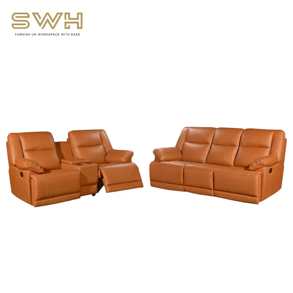 KEN 02 White Recliner Sofa Set | Sofa Living Room