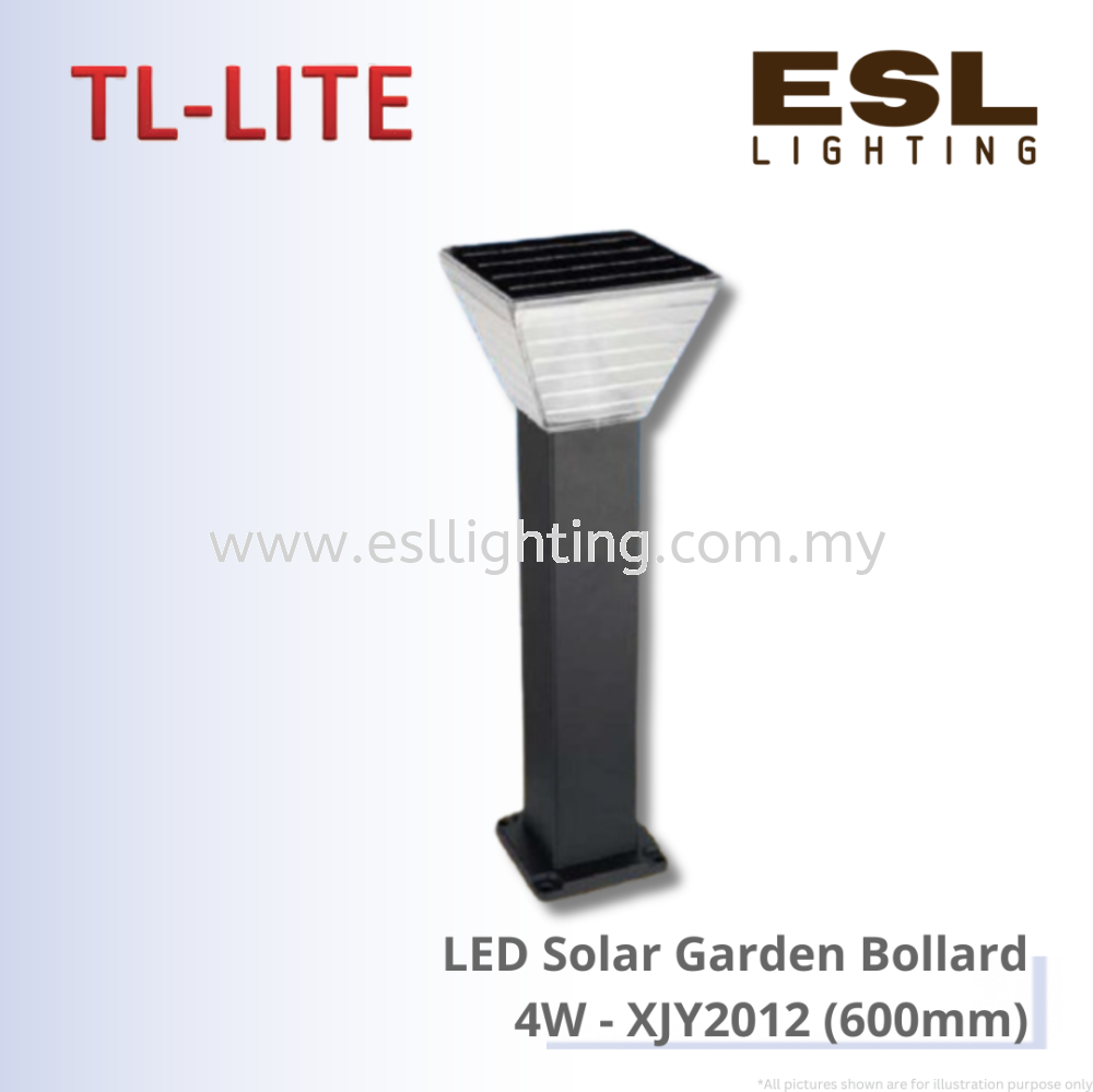 TL-LITE LED Solar Garden Bollard 4W - XJY2012 (600mm)