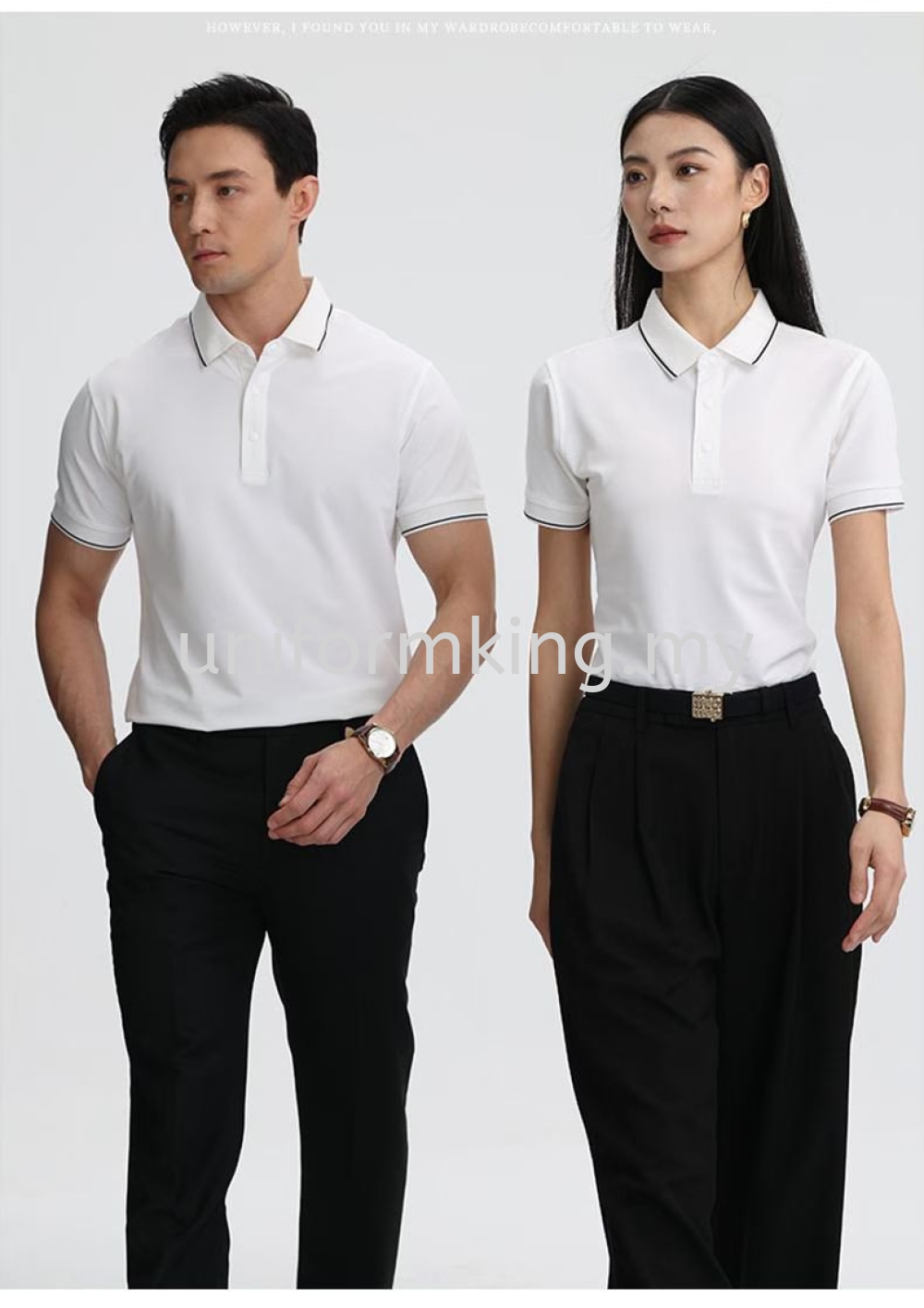 Executive Polo Collar T-Shirt | Premium Corporate Uniform Shirt | Custom Logo Polo Tee for Business & Events