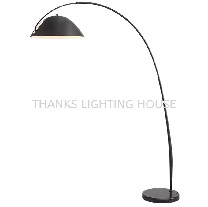 FLOOR LAMP CURVY DESIGNER METAL SHADE