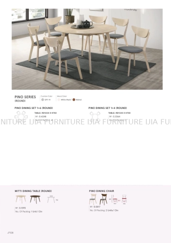 Dining Furniture Set - Pino Series (Round)