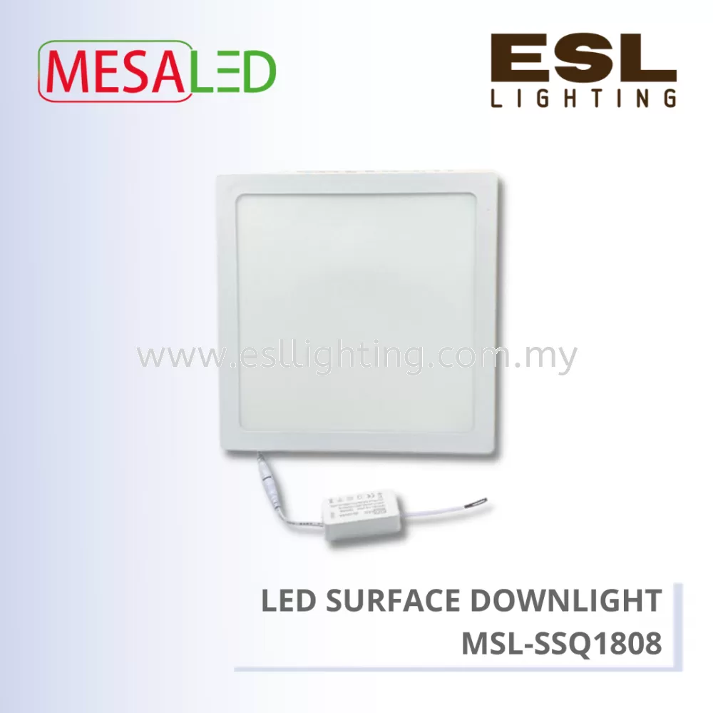 MESALED LED SURFACE DOWNLIGH ECO SERIES SQUARE 18W - MSL-SSQ1808