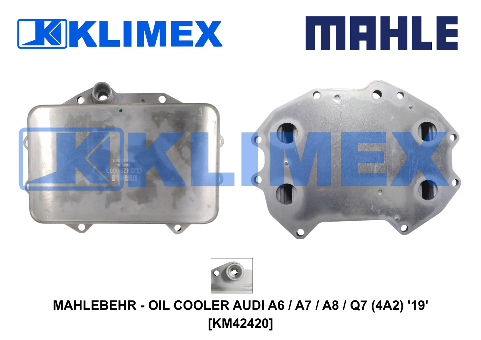 MAHLEBEHR - OIL COOLER AUDI A6 _ A7 _ A8 _ Q7 (4A2) '19' [KM42420]