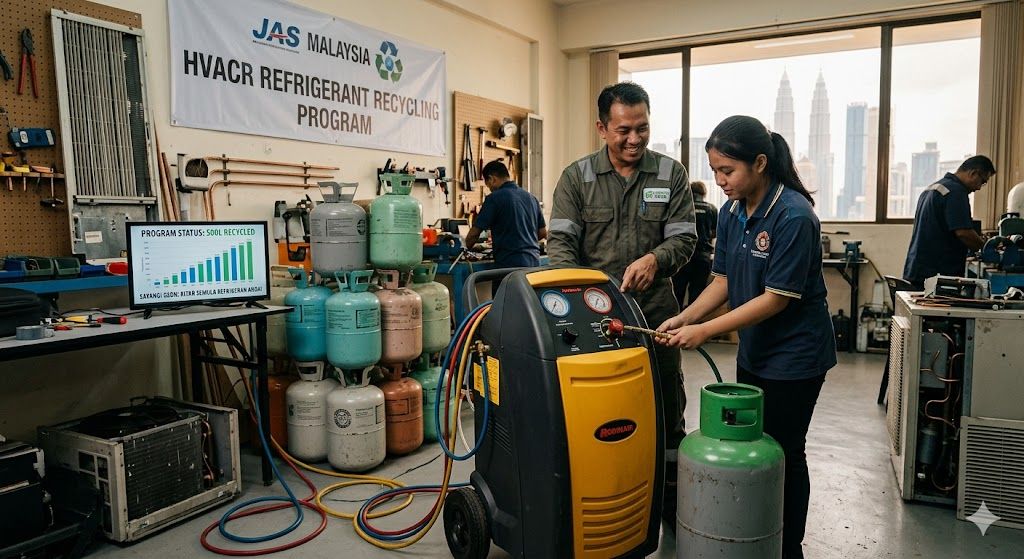 HVACR refrigerant recycling program