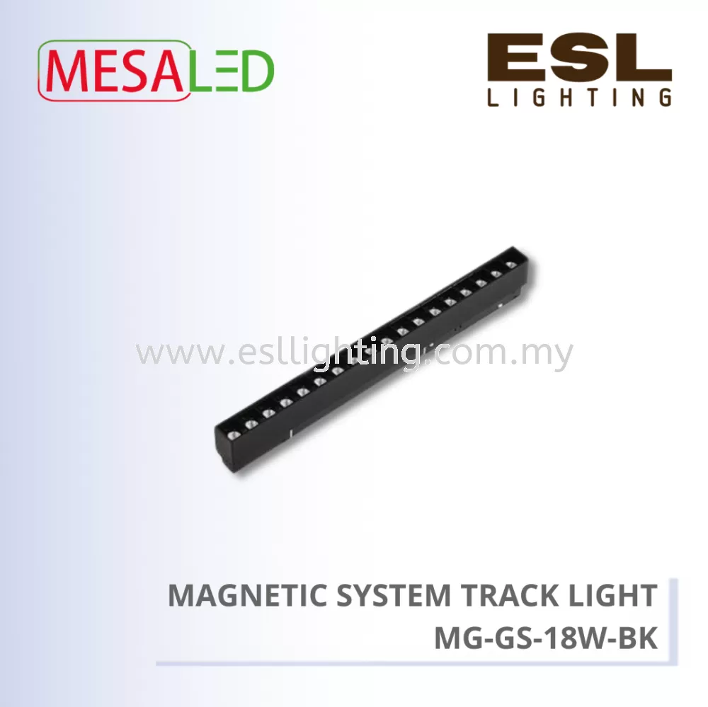 MESALED MAGNETIC SYSTEM TRACK LIGHT 18W - MG-GS-18W-BK