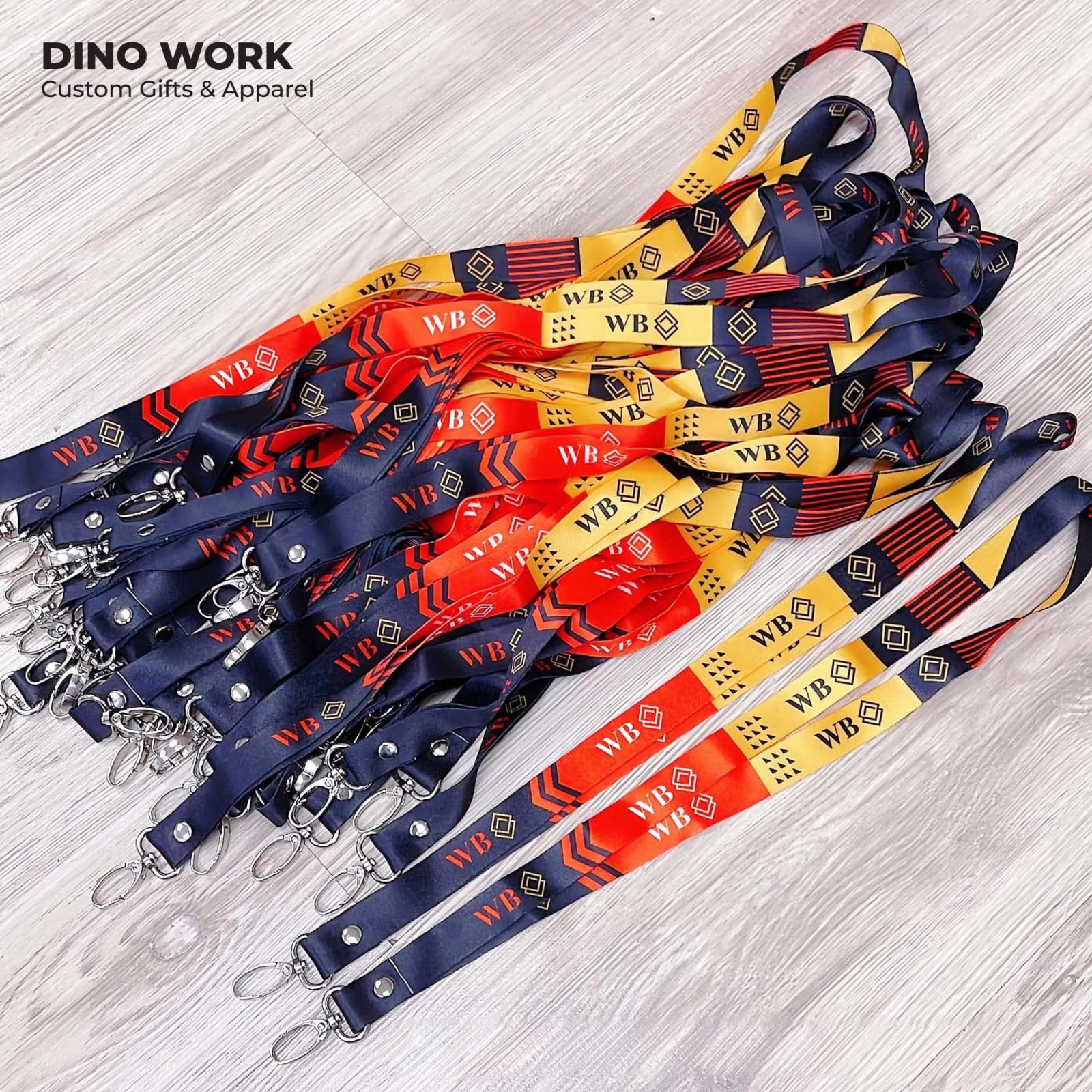 Custom Lanyard with Full Color Double-Sided Printing (MOQ = 200pcs)
