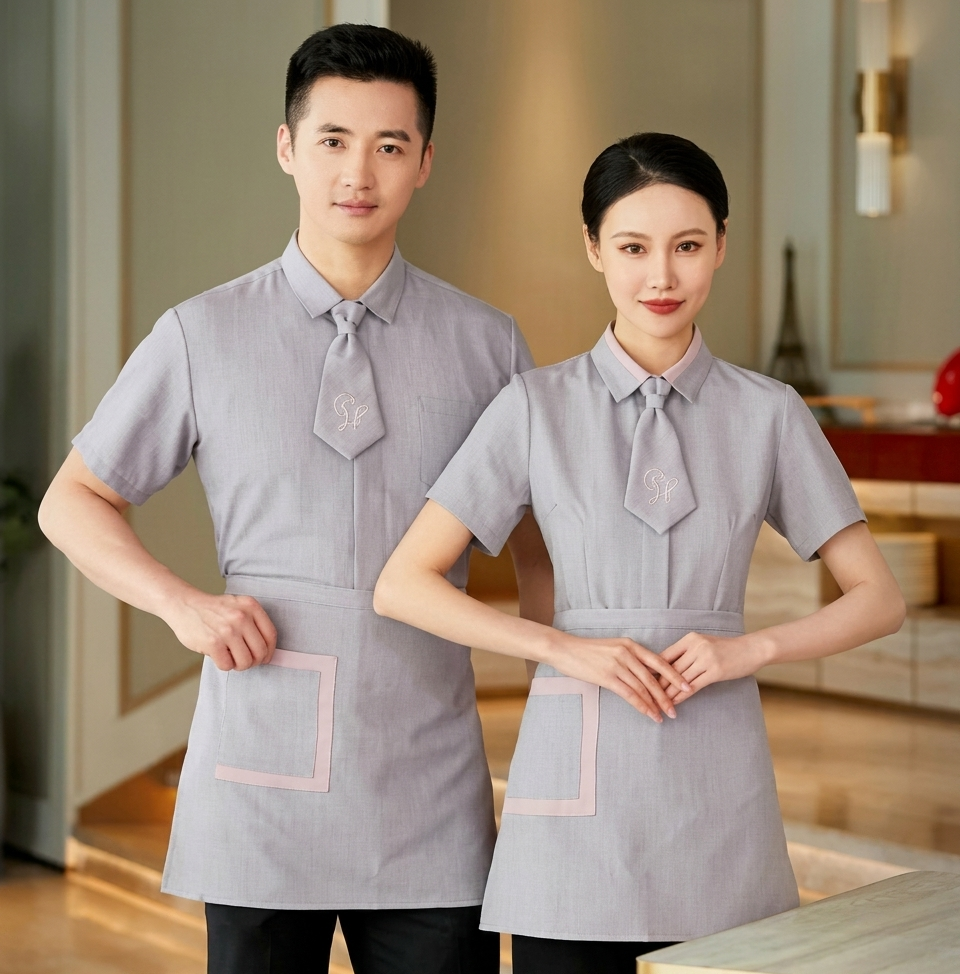 Luxury Hotel Uniform Custom Made Malaysia | Elegant Hospitality Staff Uniform | Receptionist, Concierge, Housekeeping & Resort Workwear