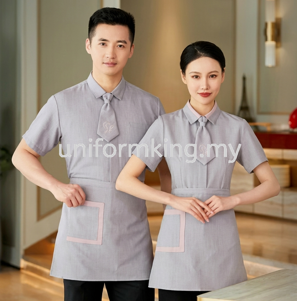Luxury Hotel Uniform Custom Made Malaysia | Elegant Hospitality Staff Uniform | Receptionist, Concierge, Housekeeping & Resort Workwear