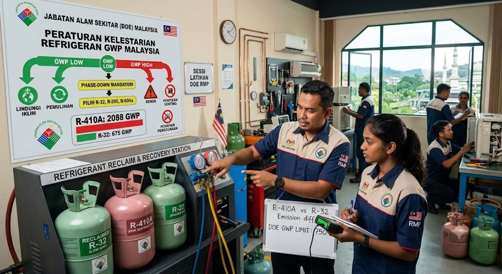 DOE Malaysia refrigerant sustainability GWP rules