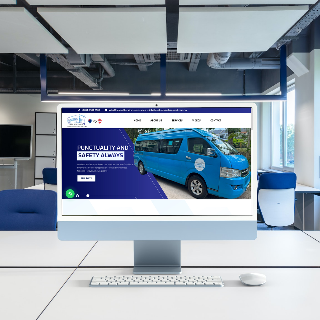 Neo Brothers Transport Enterprise Website Design & SEO Case Study | Factory Bus Transportation Service Bahru in Johor
