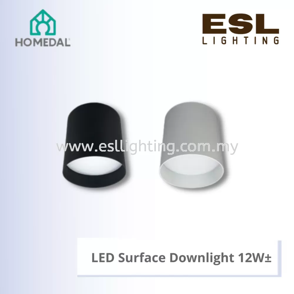 HOMEDAL LED Surface Downlight Eyeball 12W - HSL-030-RD-12W-(WH,BK)