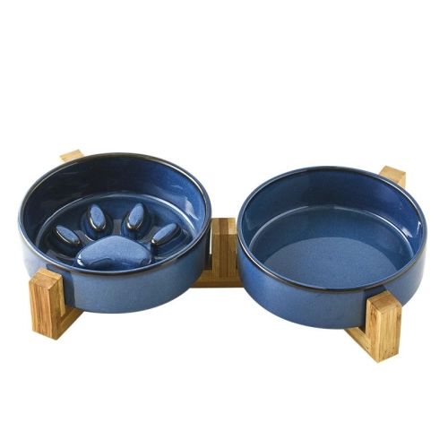 Blue Double Bowl Set