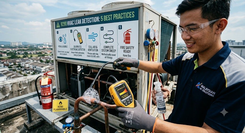 R290 HVAC leak detection best practices