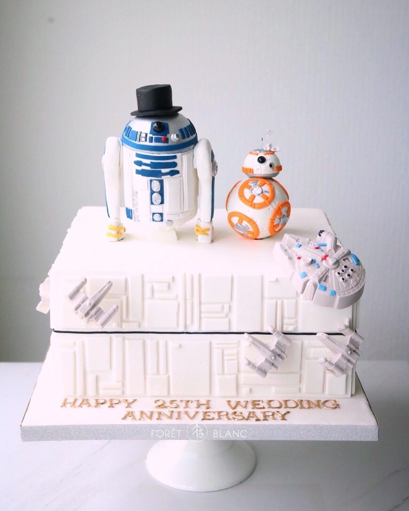 Star Wars Wedding Anniversary Cake