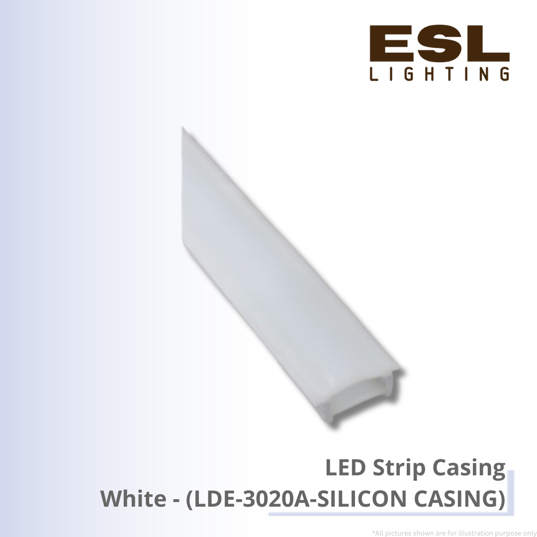 LED Strip Casing White - LDE-3020A-SILICON CASING