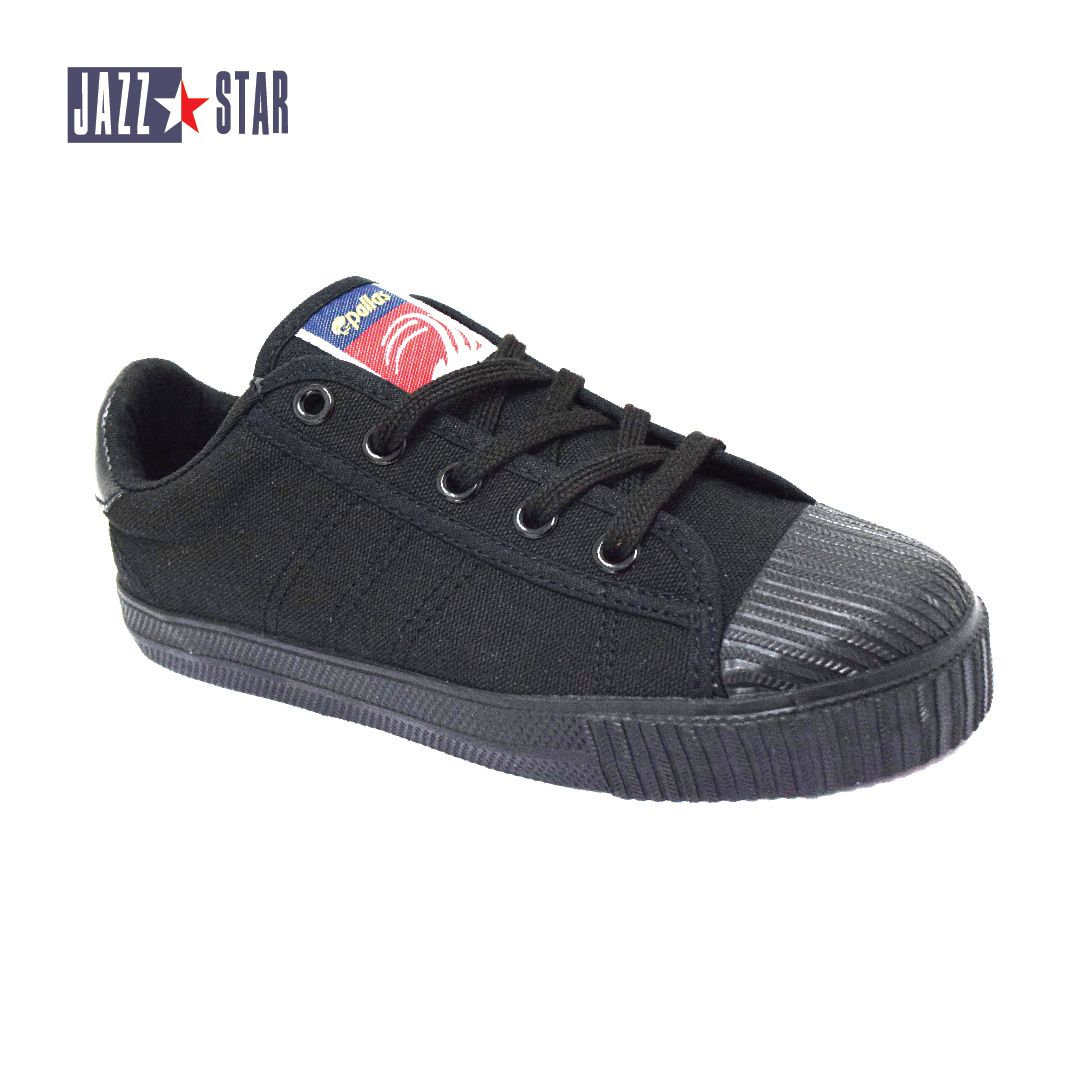KIDS LACE UP BLACK SCHOOL SHOE (RJ 07-001-BK)(ME.MN)