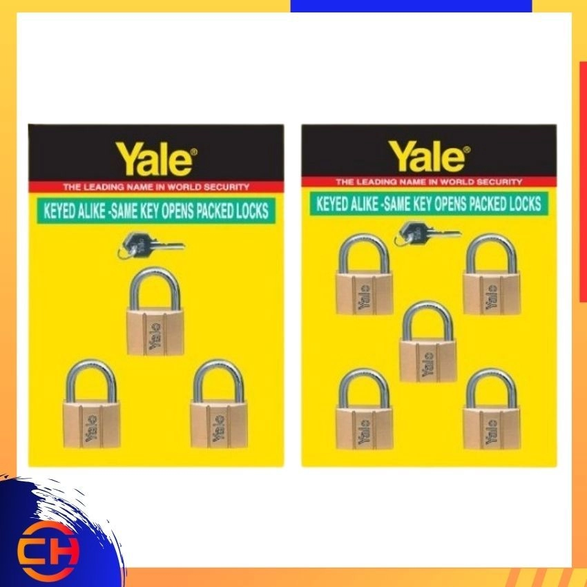 YALE V - SERIES BRASS HEAVY DUTY PADLOCK 140 