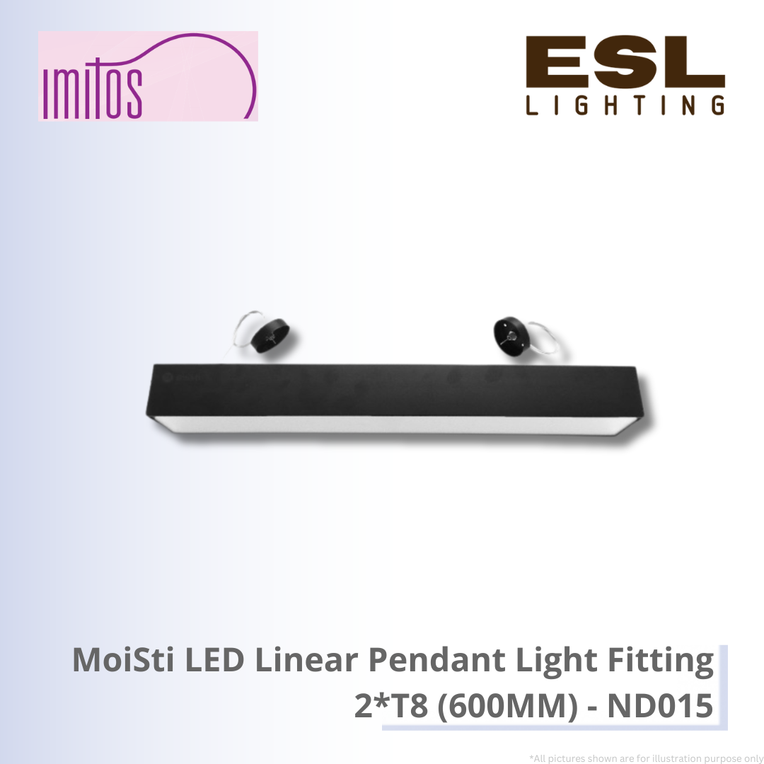 IMITOS MoiSti LED Linear Pendant Light Fitting 2*T8 (600MM) - ND015