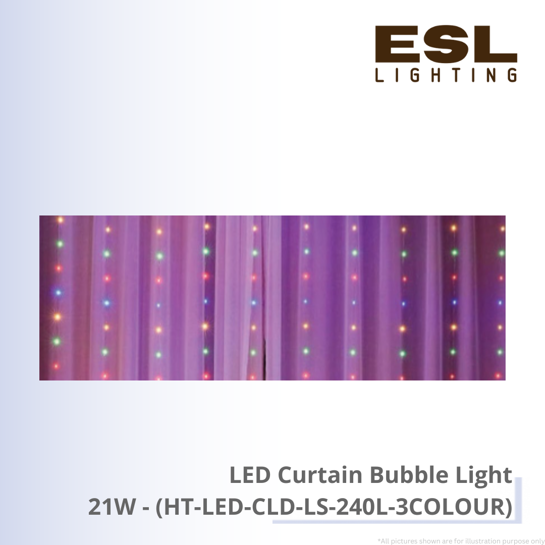 LED Curtain Bubble Light 21W - HT-LED-CLD-LS-240L-3COLOUR