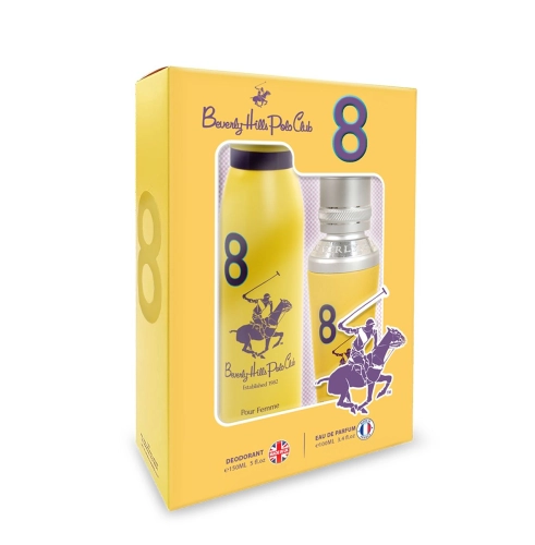 BHPC GIFT SET POUR FEMME NO. 8 EDP 100ML + DEODORANT BODY SPRAY 150ML ( YELLOW )