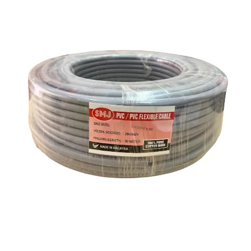 SMJ 110/0.076 x 3 Core PVC/PVC Flexible Cable (90m) 
