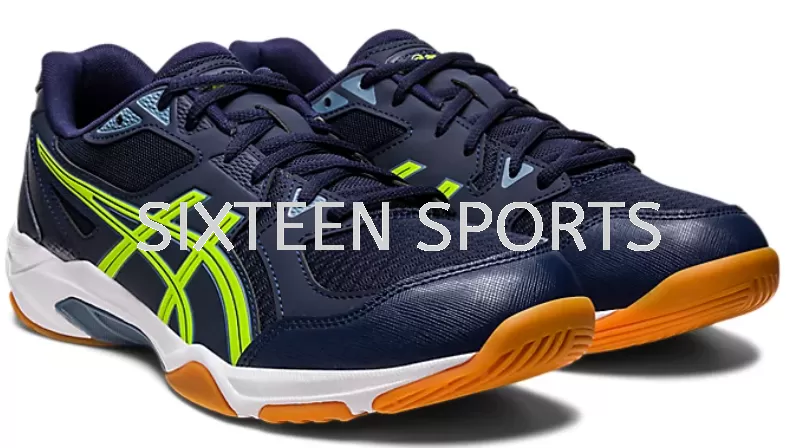 Asics Gel Rocket 10 Badminton Shoes Men Wide (Midnight/Hazard Green) 