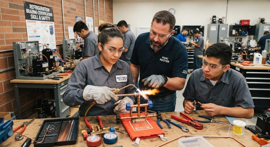 refrigeration copper tubing brazing certification training