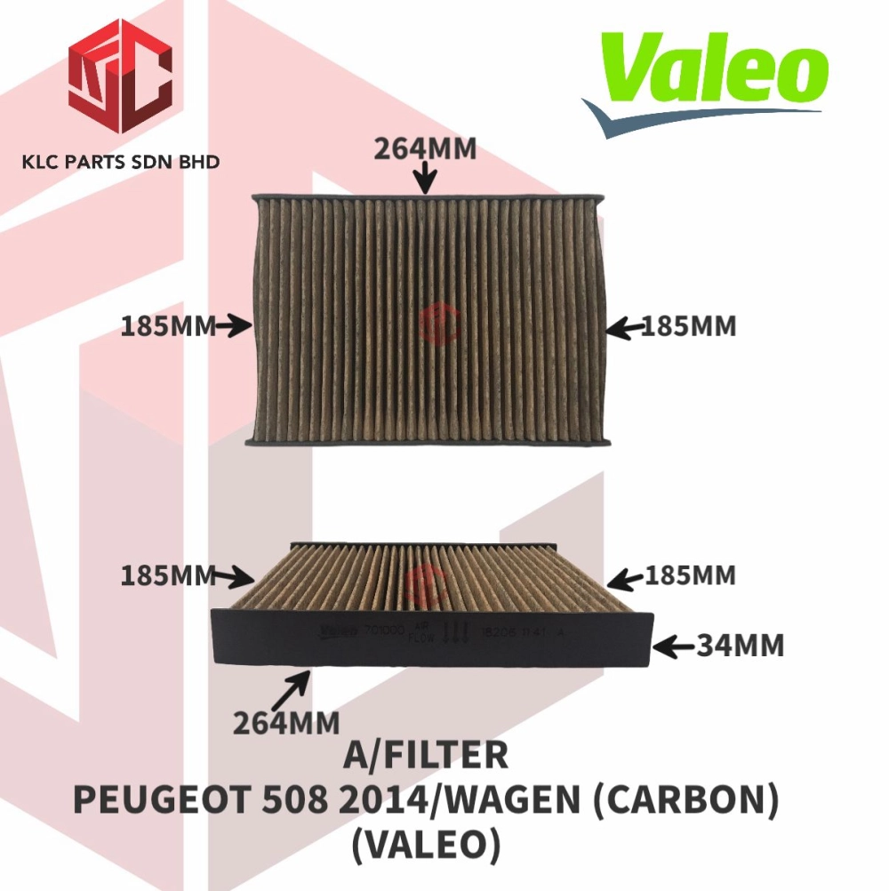 AIR FILTER PEUGEOT 508 2014/WAGEN (CARBON) (VALEO)