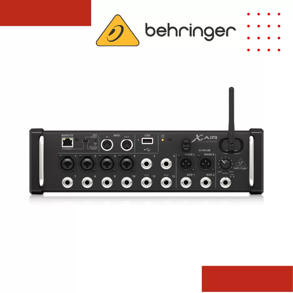 Behringer X Air XR12 Tablet-controlled Digital Mixer (XR-12 / XR 12)