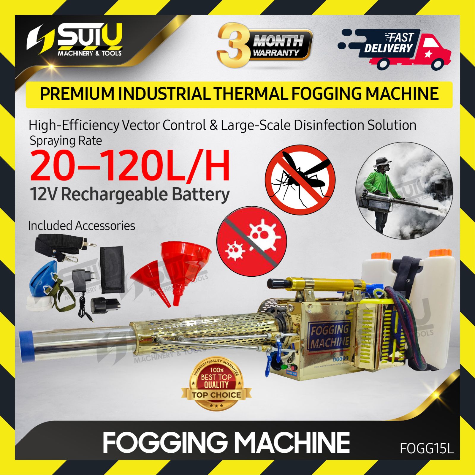 15L Fogging Machine / Fogger / Mosquito Smoke Spraye / Fog & Smoke Disinfectant Fogger / 灭蚊喷雾机