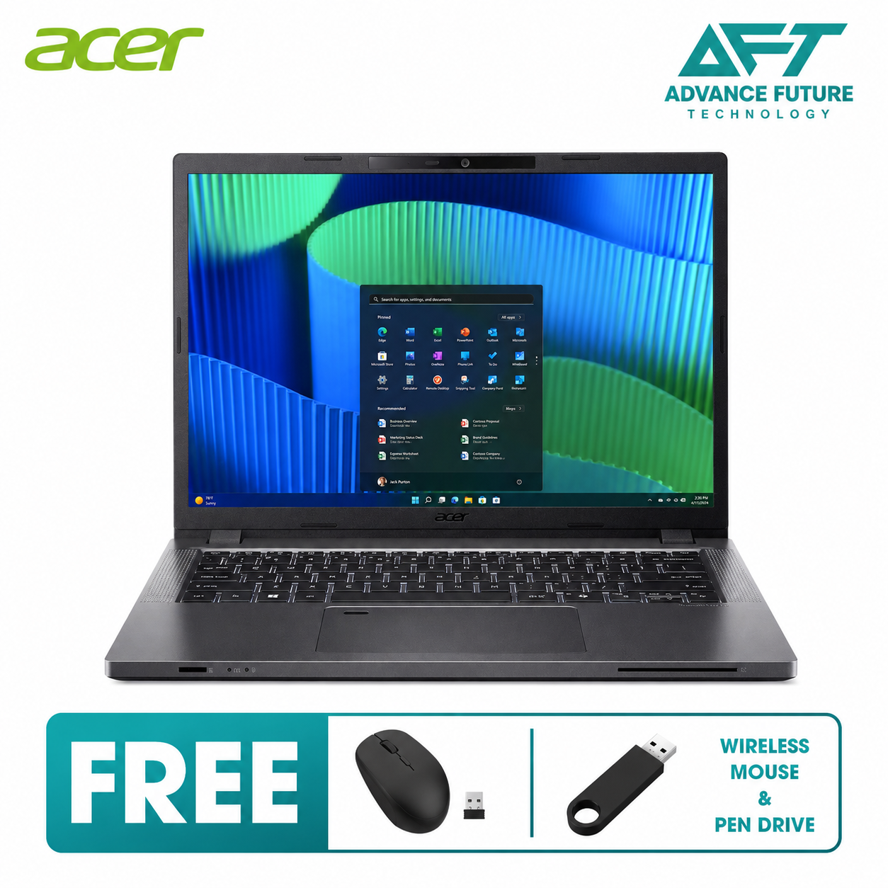 Acer TravelMate TMP214-55-G2-553E 14" WUXGA Business Laptop Grey ( Intel Core i5 1335U, 8GB, 512GB SSD, Intel, W11 )
