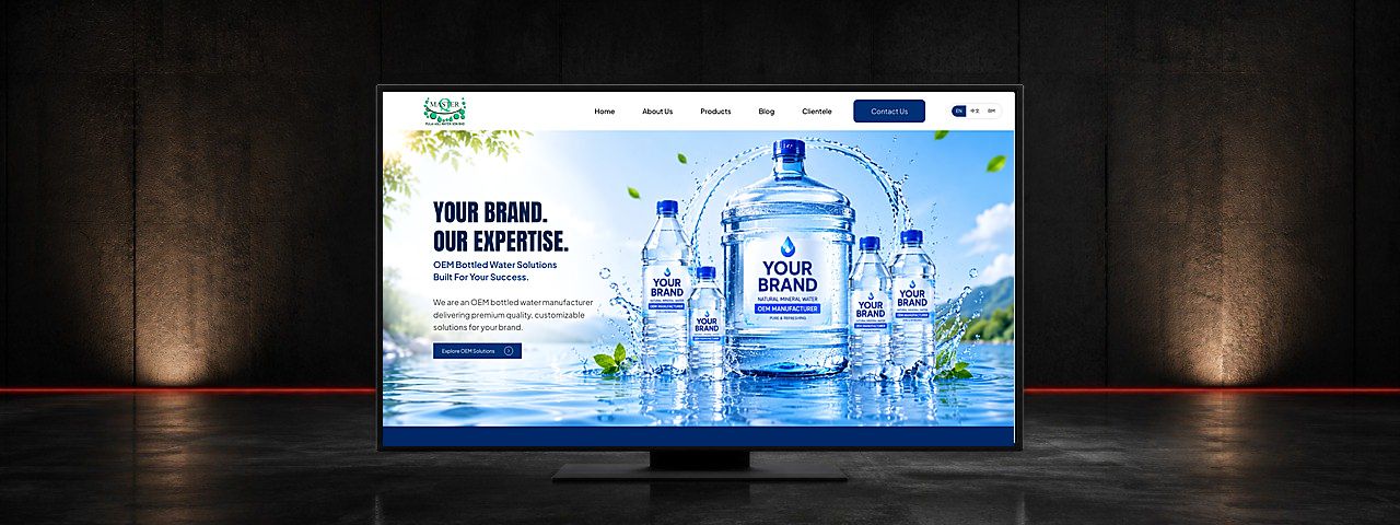 Pulai Asli Water OEM Bottled Water Website Design Case Study in Semenyih