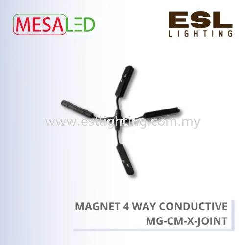 MESALED TRACK LIGHT - MAGNET 4 WAY CONDUCTIVE MODULE (X) - MG-CM-X-JOINT