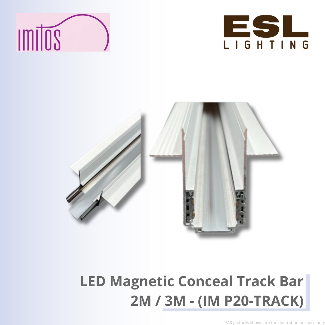 IMITOS LED Magnetic Conceal Track Bar 2M / 3M - IM P20-TRACK