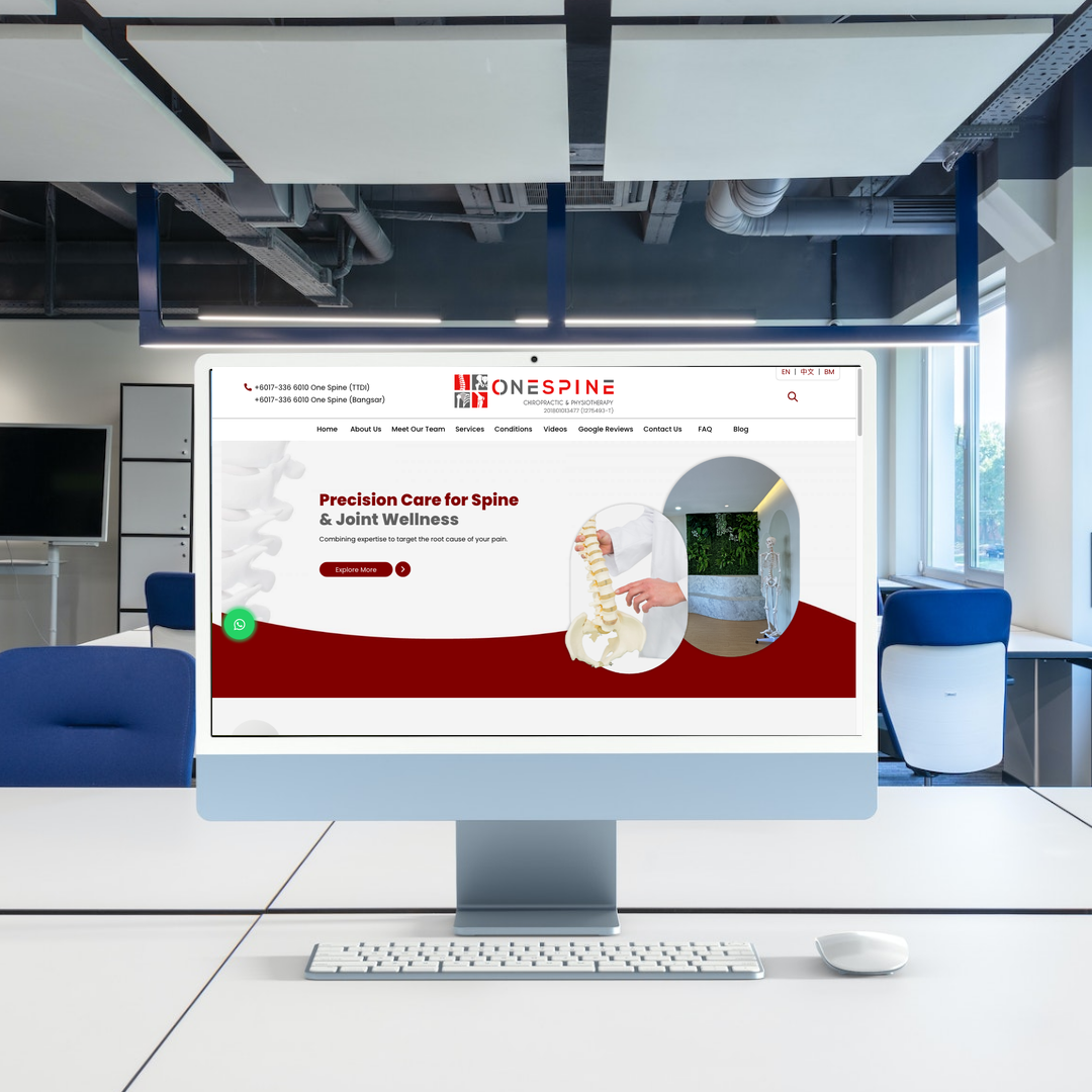 Chiropractic Centre Kl, Selangor Web Design | SEO | Digital Marketing | Kuala Lumpur