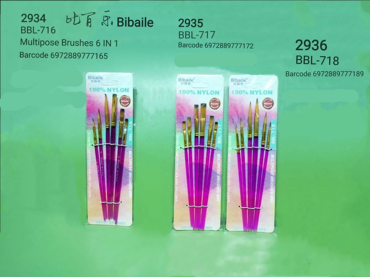 MULTIPOSE BRUSHES 6IN1 WATER COLOUR