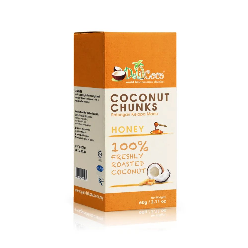 Delicoco Coconut Chunks Honey Crunch D/Cut box (60 grams)