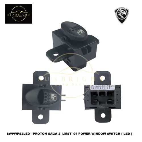 SWPWPS2LED - PROTON SAGA 2 / LMST '04 POWER WINDOW SWITCH ( LED )