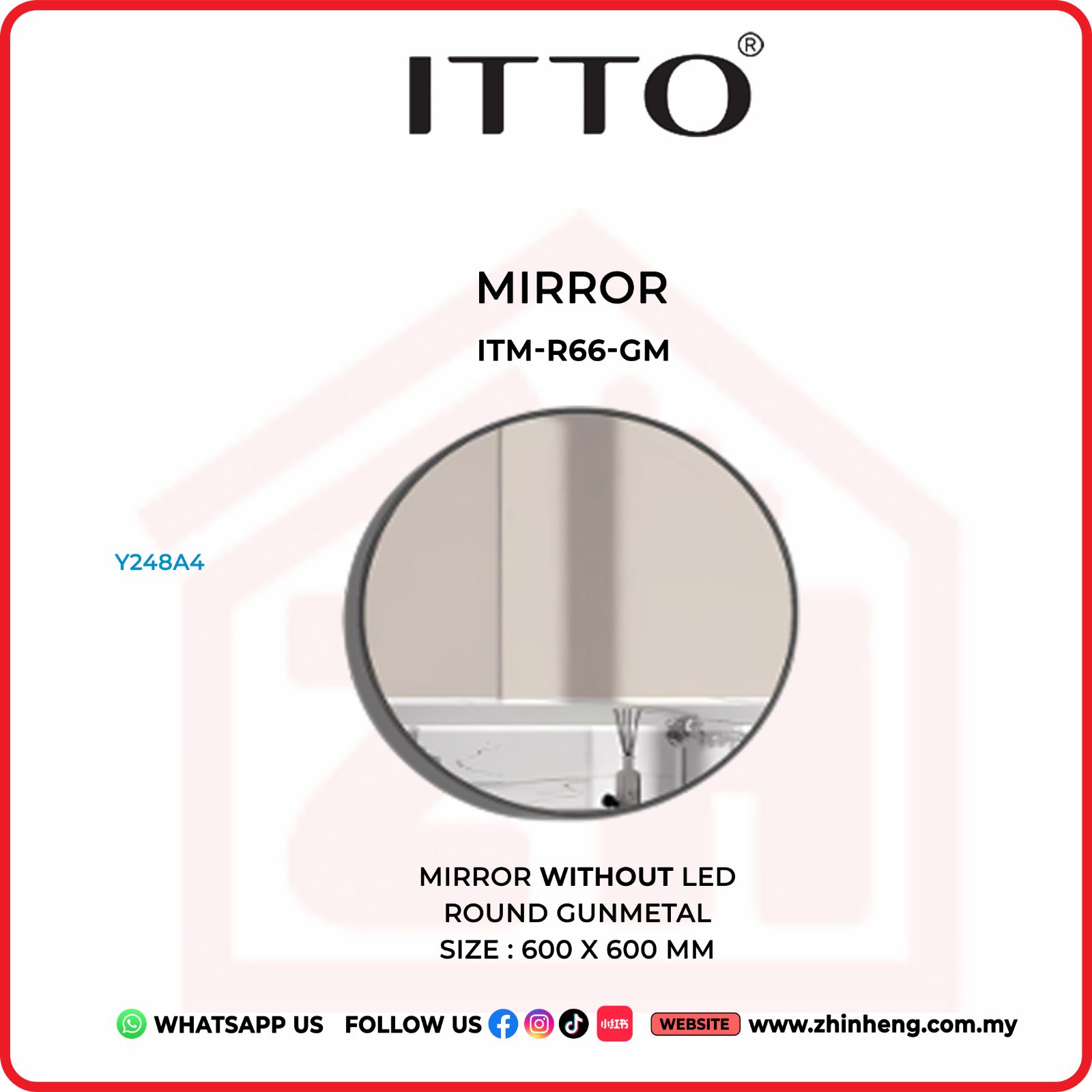 ​​​​​​​ITTO MIRROR WITHOUT LED ITM-R66-GM