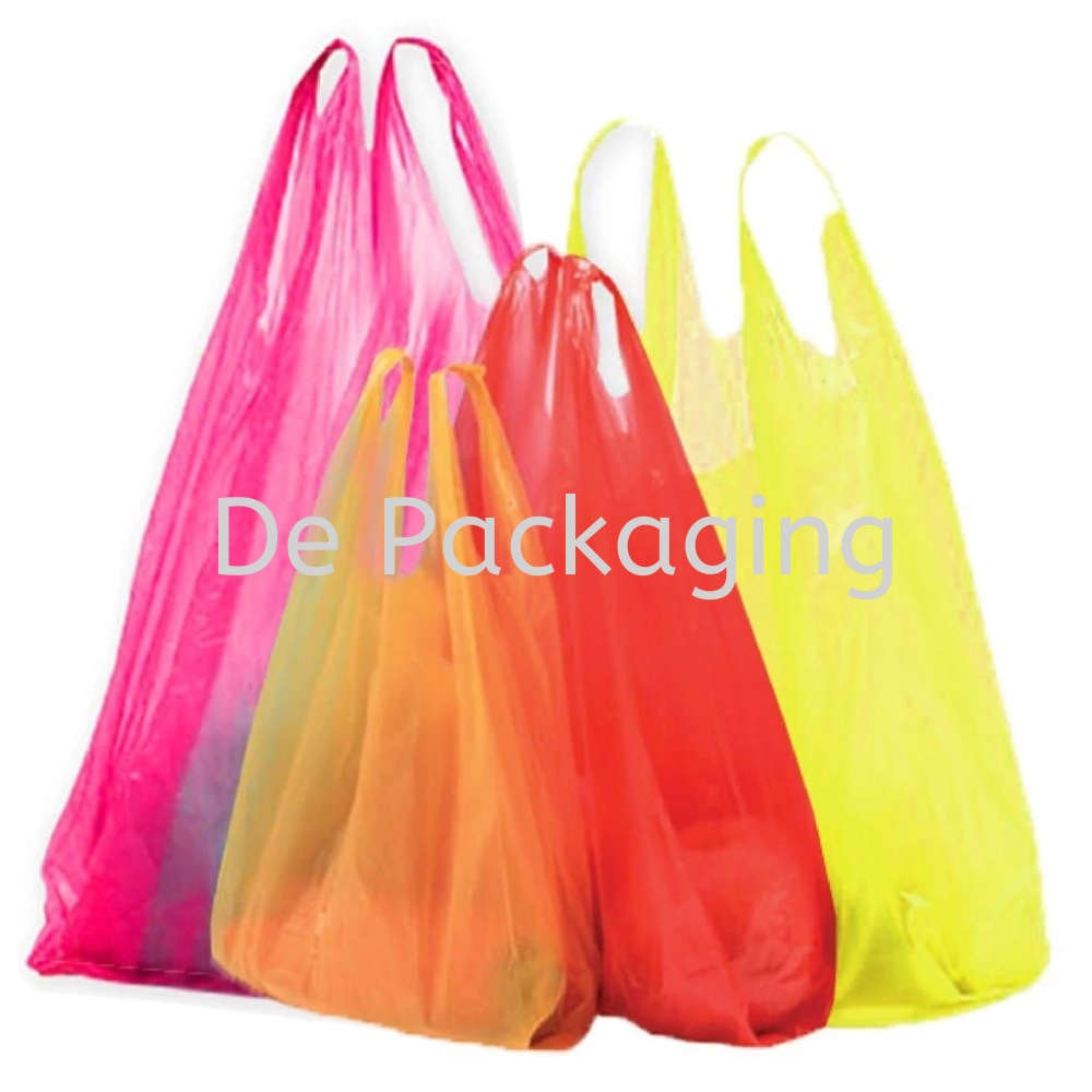 Color T-Shirt Singlet Plastic Bag (Small to Big Size)